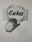 1949 1953 ESKA WATCH ADS ESKA FRENCH MAGAZINE ADS