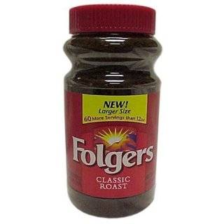Folgers Classic Roast Instant Coffee, 4 Ounce Jars (Pack of 6)