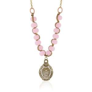  Lucky Brand So Cal Long Pink Bead Pendant Jewelry