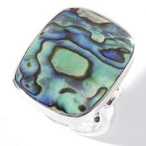  Sterling Silver Paua Shell Ring Jewelry