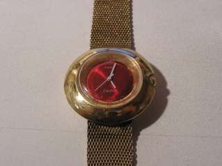 Vintage Timex Electric Watch Red Face  