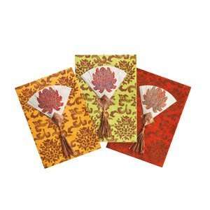  Notecards, Lotus Fan; Set of 6, 5 X 7 Health & Personal 