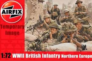 Airfix 01763 WWII British Infantry Northern Europe 48 1/72 Scale Model 