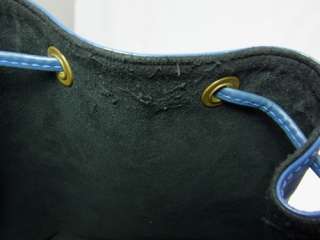 Louis Vuitton Authentic Epi Leather Noe Blue Shoulder Tote Bag Purse 
