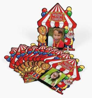 12 BIG TOP CARNIVAL CIRCUS Photo Cards Party Favor Gift  
