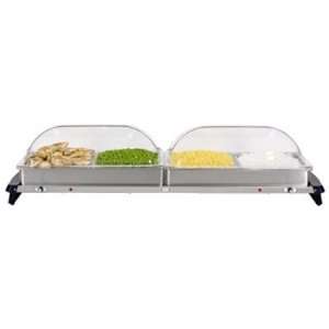   Half Size Food Pans + 2 Clear Roll Top Covers