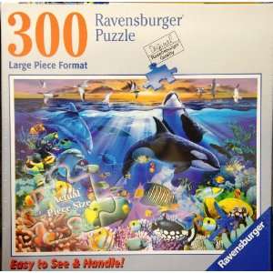   Puzzle Ocean Marvels 300 Large Piece Format Puzzle: Toys & Games