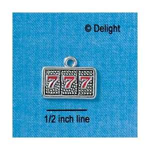    C2667 tlf   Lucky 777   Silver Plated Charm: Home & Kitchen