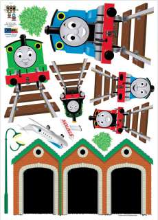 THOMAS THE TRAIN FRIENDS Adhesive Removable Wall Decor Accent Sticker 