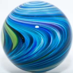   Marble ~ Mark Matthews ~ Reverse Twist Blueberry Swirl Marble  