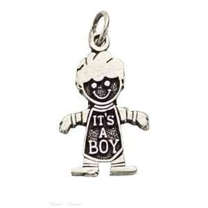  Sterling Silver ITS A BOY Charm Jewelry
