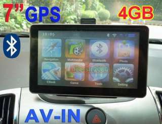 Car GPS Navigation Mp3 FM Bluetooth AV IN WinCE 6.0 free map 4GB 
