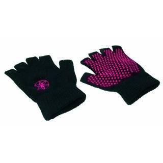 Gaiam Super Grippy Yoga Gloves with Pink Dots
