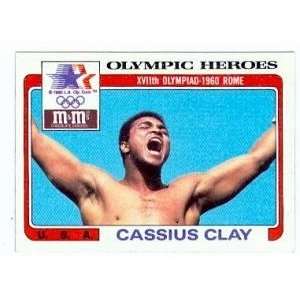  Cassius Clay trading card 1983 M&M LA Olympic #7 (Muhammad 