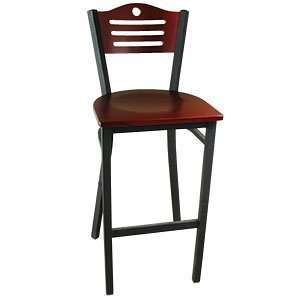    Mahogany Bar Height Bistro Chair   Eagle Back: Home & Kitchen
