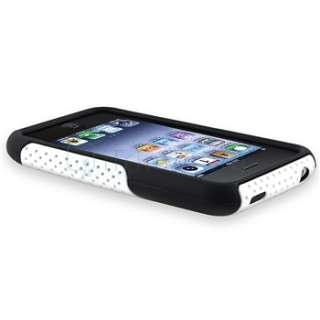   Skin Soft Gel / White Meshed Hard Case Cover For iPhone 3 G 3GS  