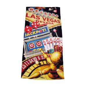 Personalized Las Vegas Beach Towel:  Home & Kitchen