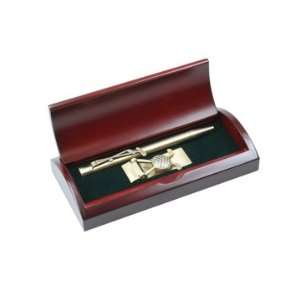  golfers pen and money clip gift set