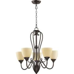 Powell Family 24 Toasted Sienna Chandelier 6008 5 44