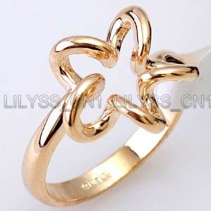 18K Gold Plated Metal Craft Fashion Ring 556RR  