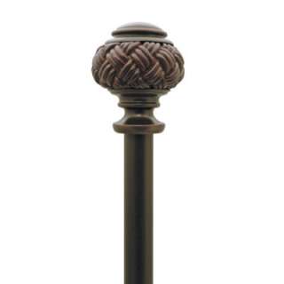 36 72 Oil Rubbed Bronze Metal Curtain Rod  