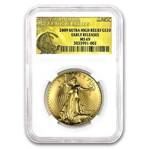  2009 Ultra High Relief Double Eagle MS 69 NGC ER (Gold 