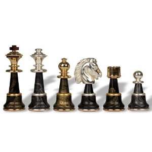  Variegated Gold & Silver Chess Set Toys & Games