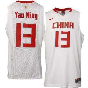Nike Chinese Olympic Basketball Team 2008 Olympics #13 Yao Ming White 