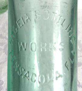1905 1916 Rare Coca  Cola Hygeia Bottling Works, Green Glass Embossed 
