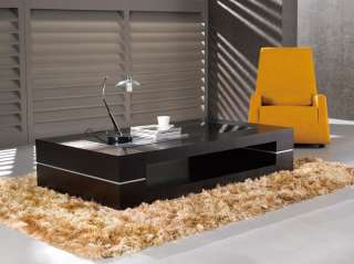 Modern Solid Oak Veneer Tempered Glass Top Coffee Table  