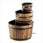 NEW Apple Barrel Fountain.Outdoor Water Feature.Genuine Wood Trim 