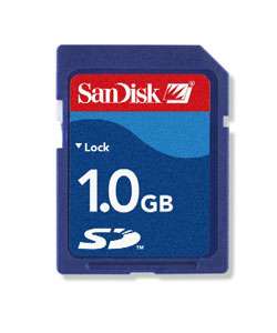 Sandisk 1GB Secure Digital Memory Card  Overstock