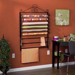 Leal Black Wrapping Paper & Craft Storage Rack  