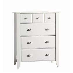   Creek Ready to Assemble Matte White Four drawer Chest  Overstock