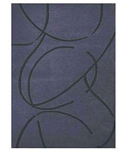 Hand tufted Archie Blue Wool Rug (5 x 8)  