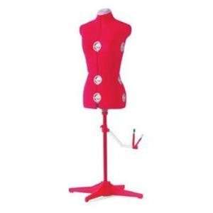 SINGER DF150 Adjustable Dress Form, Red, Medium  