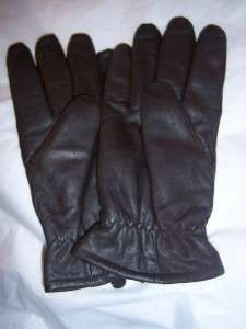 Mens Brown Leather Gloves,Thinsulate lined, Medium  