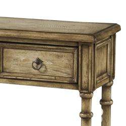 Hand Painted Wheat Accent Console Table  