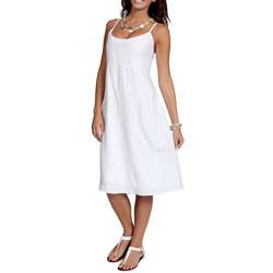 Womens White Summer Sun Dress (Indonesia)  Overstock