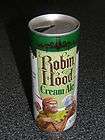 Vintage Robin Hood Cream Ale 16oz. Pull Tab Steel Tin Metal Beer Can