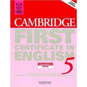 Teachers Book Examination Papers from the University of Cambridge 