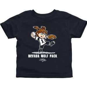  Nevada Wolf Pack Toddler Girls Softball T Shirt   Navy 