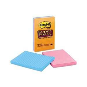   LINED, 3 ELECTRIC GLOW COLORS, 3 90 SHEET PADS/PACK