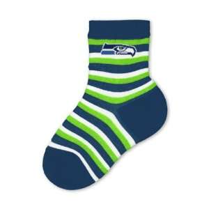  Seattle Seahawks Toddler Blue NFL Stripe Socks: Everything 