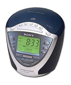 Sony AM/FM/TV Clock Radio with CD Player  Overstock