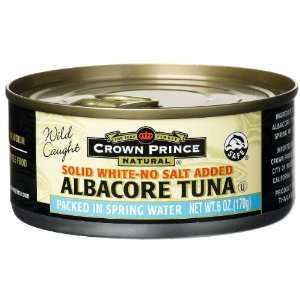 Crown Prince Natural Solid White Albacore Tuna In Spring Water, No 