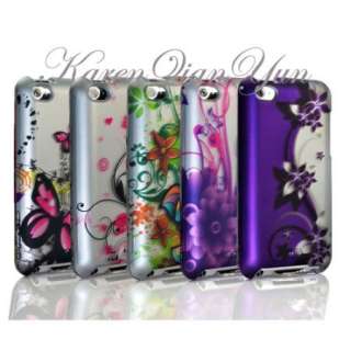   Butterfly flower hard skin case cover for iPod Touch 4th Gen 4G 4
