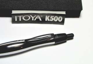 Itoya K 500 Ergonomic Ballpoint Pen   Chrome   NEW  