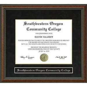  Southwestern Oregon Community College Diploma Frame 