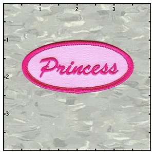 Princess name tag iron on patch applique